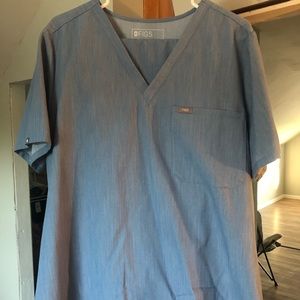 FIGS Scrubs Heather Indigo Set